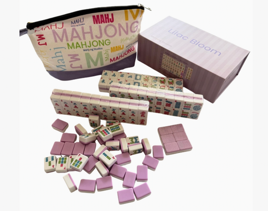 Lilac Bloom Mahjong Tiles