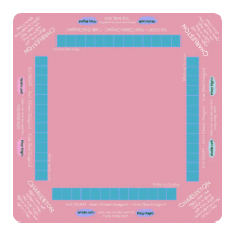 Pink Blush Mahjong Mat