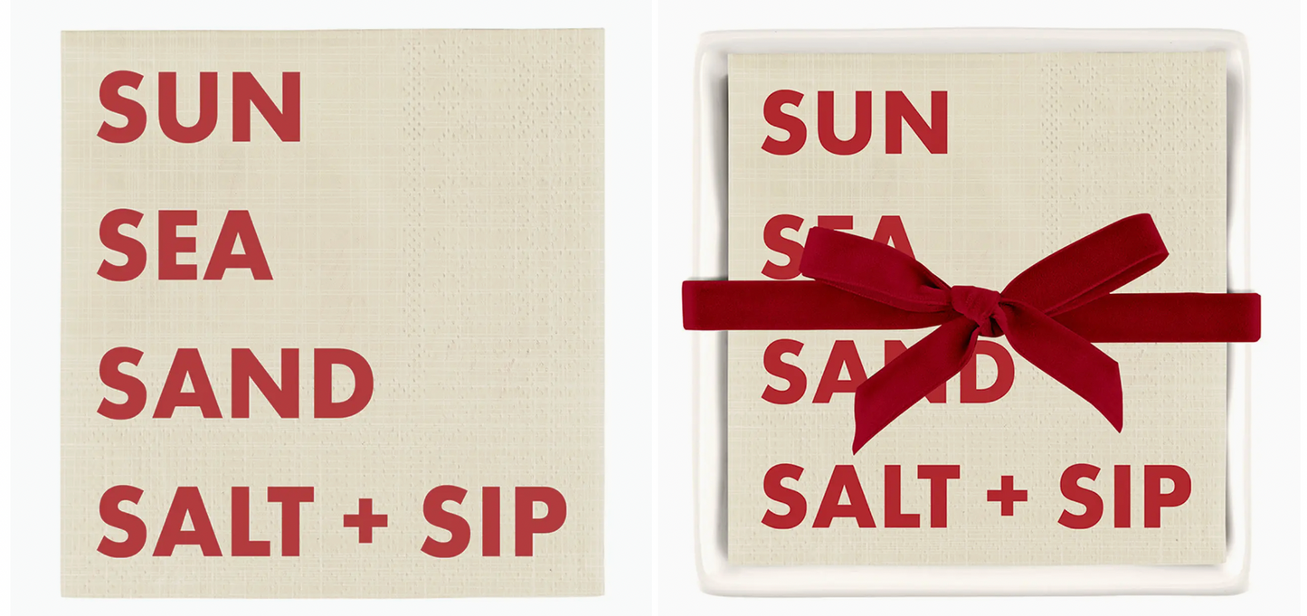 Sun Sea Sand Napkin/ Holder