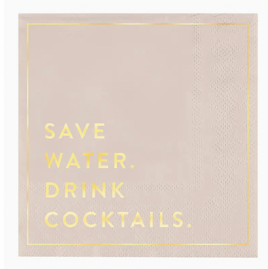 Save water Drink Cocktails Napkin