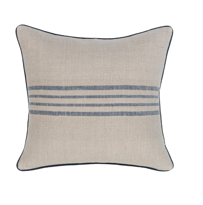 Newport Natural Navy Pillow