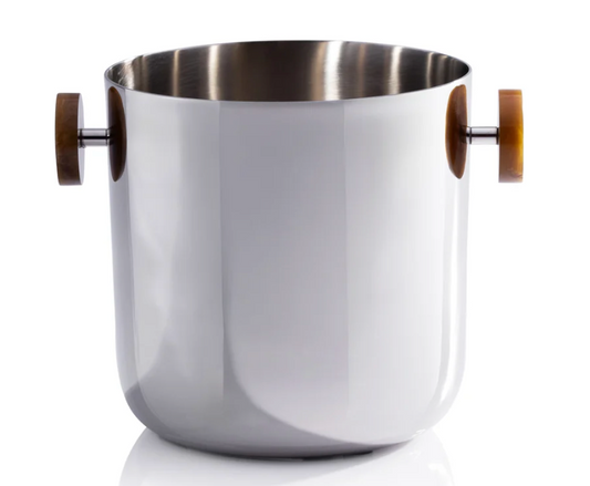 Spiga Ice Bucket - Nickel with Amber Accent