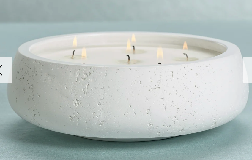 Côte d'Azur White Concrete Scented Candle - 6 Wick 45.5 oz