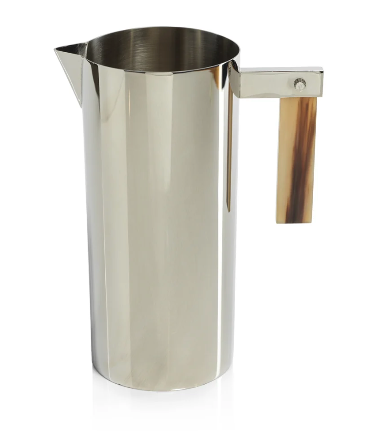 The Beaumont Nickel Pitcher with Horn Handle