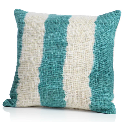 18x18- Paros Tie Dye Throw Pillow Blue