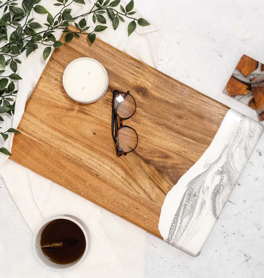 Acacia Bread Board - Marble