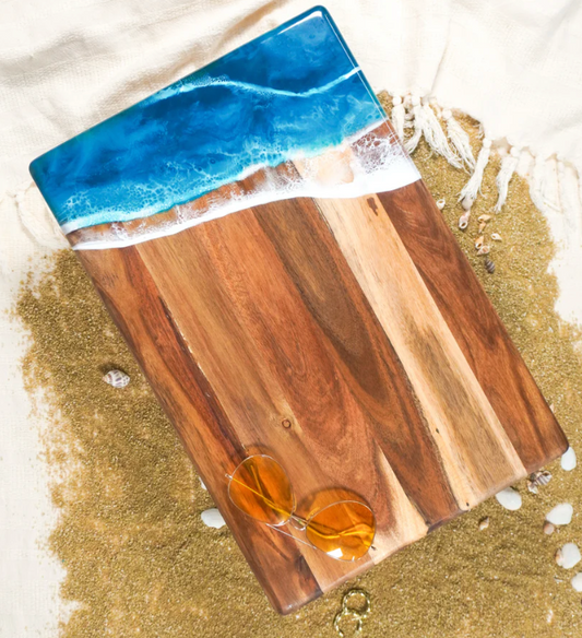 Acacia Bread Board - Ocean