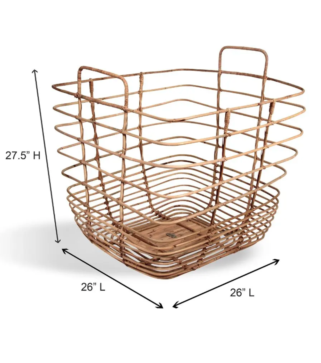 Square Rattan Basket