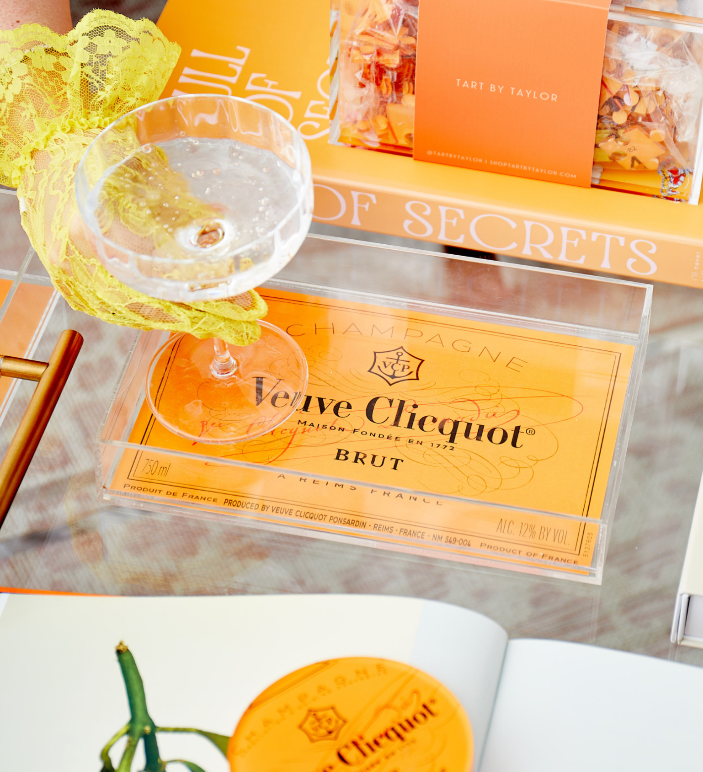 Veuve Clicquot Small Orange Tray