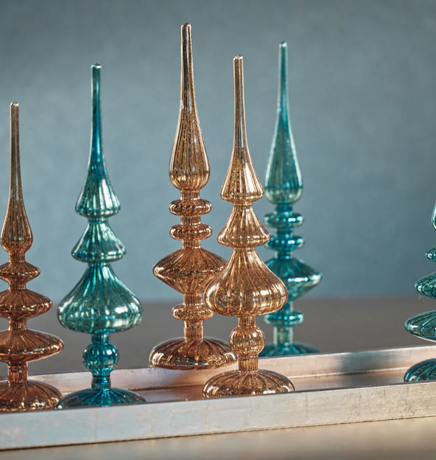 Small Blue Aprica Finial