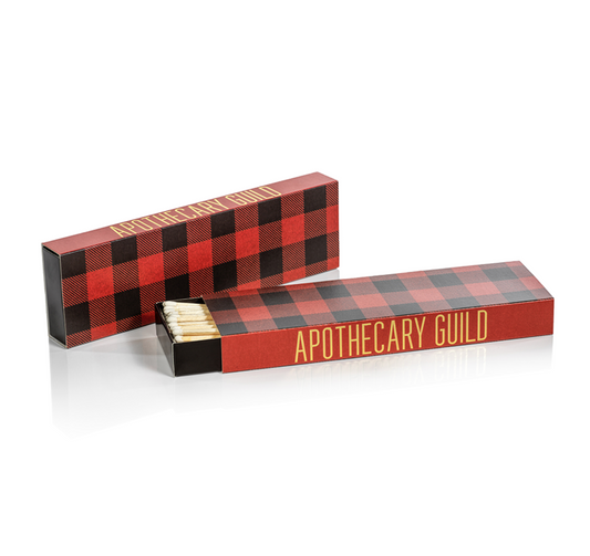 Red Plaid Match Box