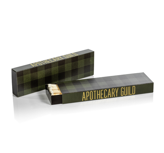 Green Plaid Match Box