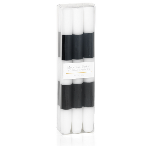 Black Stripe Candles