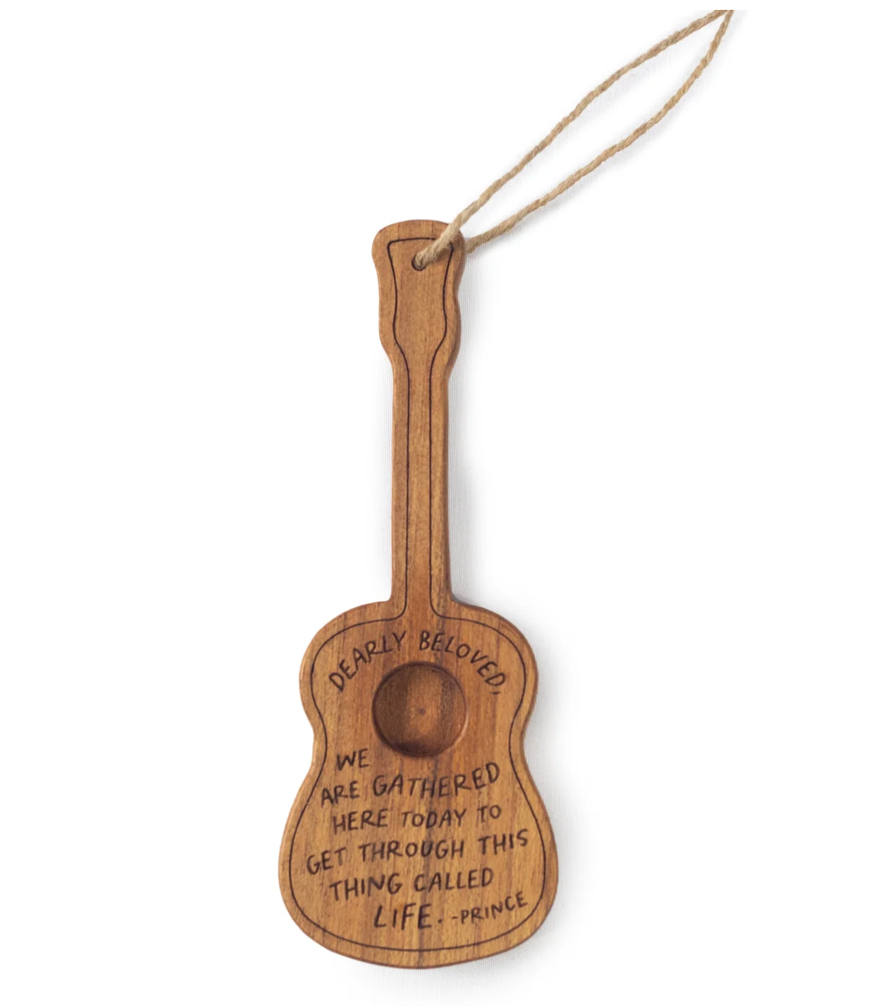 Wood Guitar Ornament