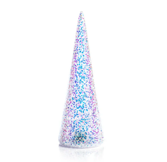 Medium White Sequin Tree