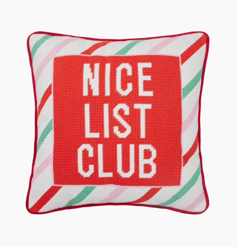 Nice List Club Pillow
