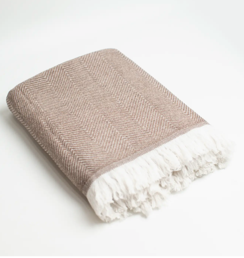 Cashmere Reversible Luxury Travel Throw Blanket