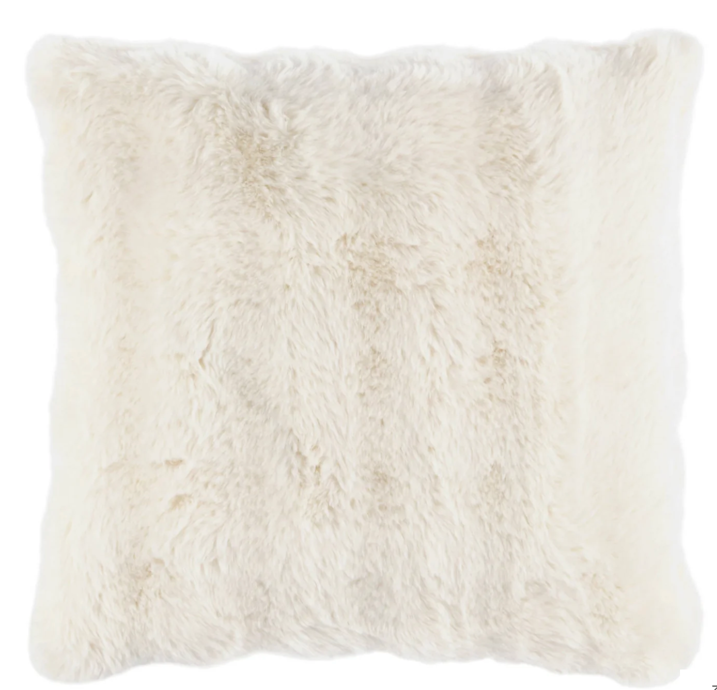 Fab Faux Fur Pillow- Ivory