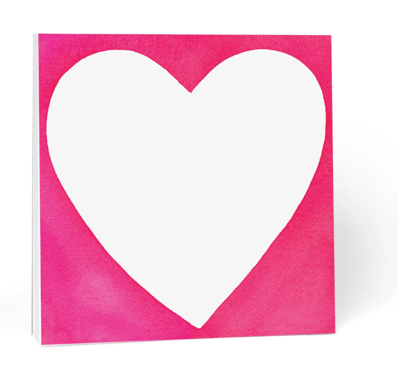 Chubby Heart Chunky Notepad