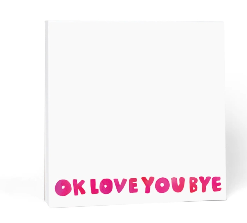 Okloveyoubye Chunky Notepad